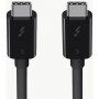 Belkin cablu de date și încărcare ThunderBolt 3 (USB-C / USB-C) pentru iPhone / iPad / MacBook / AirPods - 0,8 m - negru