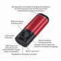 Powerbank 5200 mAh cu încărcare wireless Apple Watch / AirPods - roșu