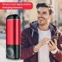 Powerbank 5200 mAh cu încărcare wireless Apple Watch / AirPods - roșu