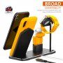 Stativ de încărcare rapidă 3 în 1, pentru încărcare wireless, pentru iPhone / Apple Watch / AirPods - negru