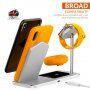 Stație de încărcare wireless, din aluminiu, pentru iPhone / Apple Watch / AirPods - argintiu