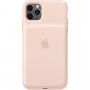 Carcasă originală Apple, de spate, cu baterie, pentru iPhone 11 Pro Max - roz nisipiu