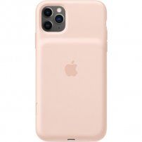 Carcasă originală Apple, de spate, cu baterie, pentru iPhone 11 Pro Max - roz nisipiu
