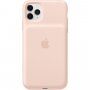 Carcasă originală Apple, de spate, cu baterie, pentru iPhone 11 Pro Max - roz nisipiu