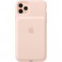 Carcasă originală Apple, de spate, cu baterie, pentru iPhone 11 Pro Max - roz nisipiu