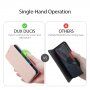 Dux Ducis husă tip portofel pentru cărți de credit pentru iPhone XR - roz