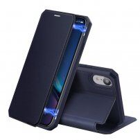 Dux Ducis husă tip portofel pentru cărți de credit pentru iPhone XR - albastru