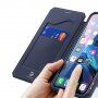 Dux Ducis husă tip portofel pentru cărți de credit pentru iPhone XR - albastru