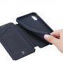 Dux Ducis husă tip portofel pentru cărți de credit pentru iPhone XR - albastru