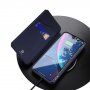 Dux Ducis husă tip portofel pentru cărți de credit pentru iPhone XR - albastru