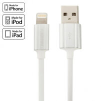 Cablu KiwiBird, certificat MFi ligtning, pentru Apple iPhone / iPad / iPod - 1m – alb