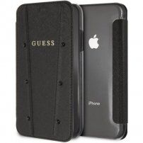 Husă Guess Kaia Book case, pentru iPhone XS Max - negru