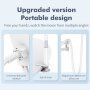Hoco suport pentru birou pentru iPhone / iPad (4" - 10,5") cu brat flexibil - alb
