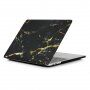 Coperta mată pentru MacBook Pro 16" (A2141) - negru-auriu marmură