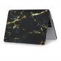 Coperta mată pentru MacBook Pro 16" (A2141) - negru-auriu marmură