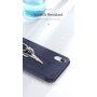 Dux Ducis husă tip portofel pentru cărți de credit pentru iPhone XR - albastru