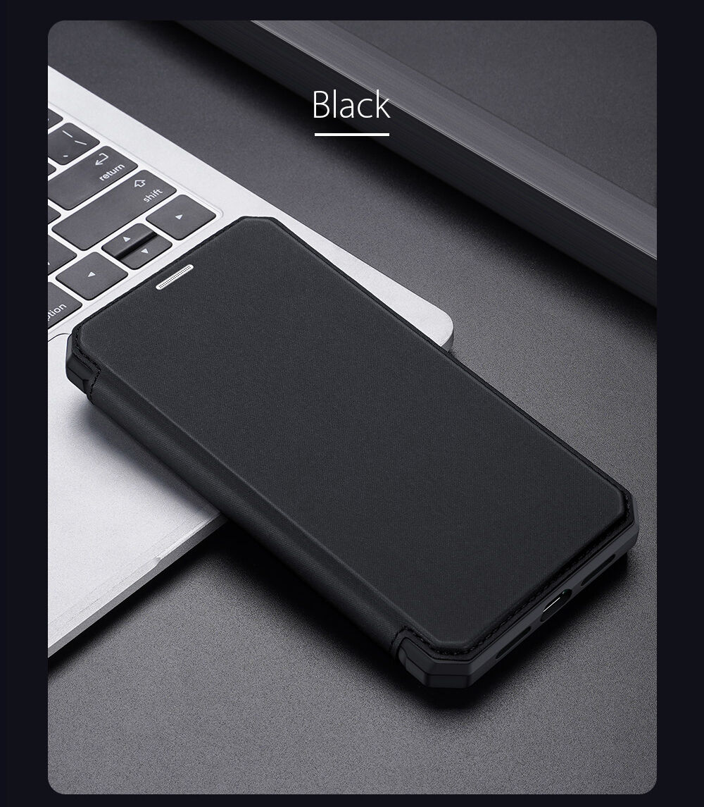 Dux Ducis husă tip portofel pentru cărți de credit pentru iPhone XR - albastru