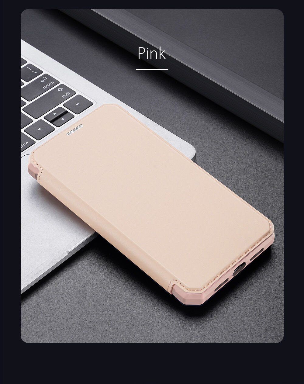 Dux Ducis husă tip portofel pentru cărți de credit pentru iPhone XR - albastru