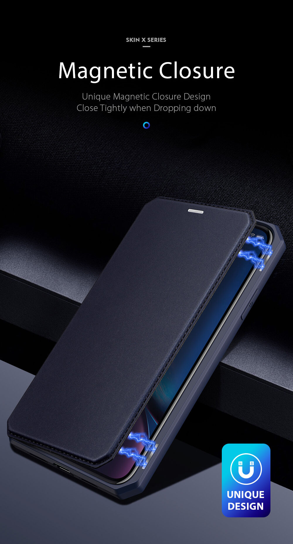 Dux Ducis husă tip portofel pentru cărți de credit pentru iPhone XR - roz