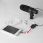 Reducţie /adaptor /distribuitor jack 3,5mm, pentru căşti şi microfon - pentru iPhone / iPad
