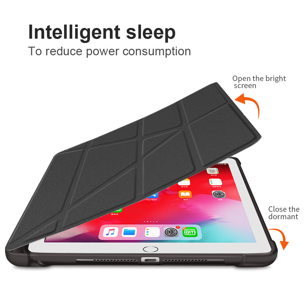 Husă cu stativ origami și compartiment pentru Apple Pencil pentru iPad 10,2