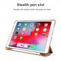 Husă cu stativ origami și compartiment pentru Apple Pencil pentru iPad 10,2" (2019-2021) / Air 3 (2019) / Pro 10,5" - auriu