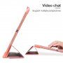 Husă cu stativ origami și compartiment pentru Apple Pencil pentru iPad 10,2" (2019-2021) / Air 3 (2019) / Pro 10,5" - auriu