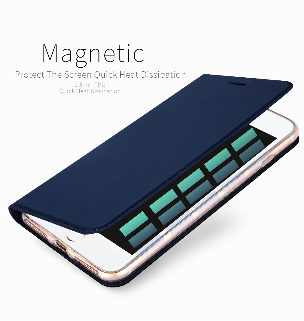 Dux Ducis husă flip cu stativ pentru iPhone 7 Plus / 8 Plus - auriu