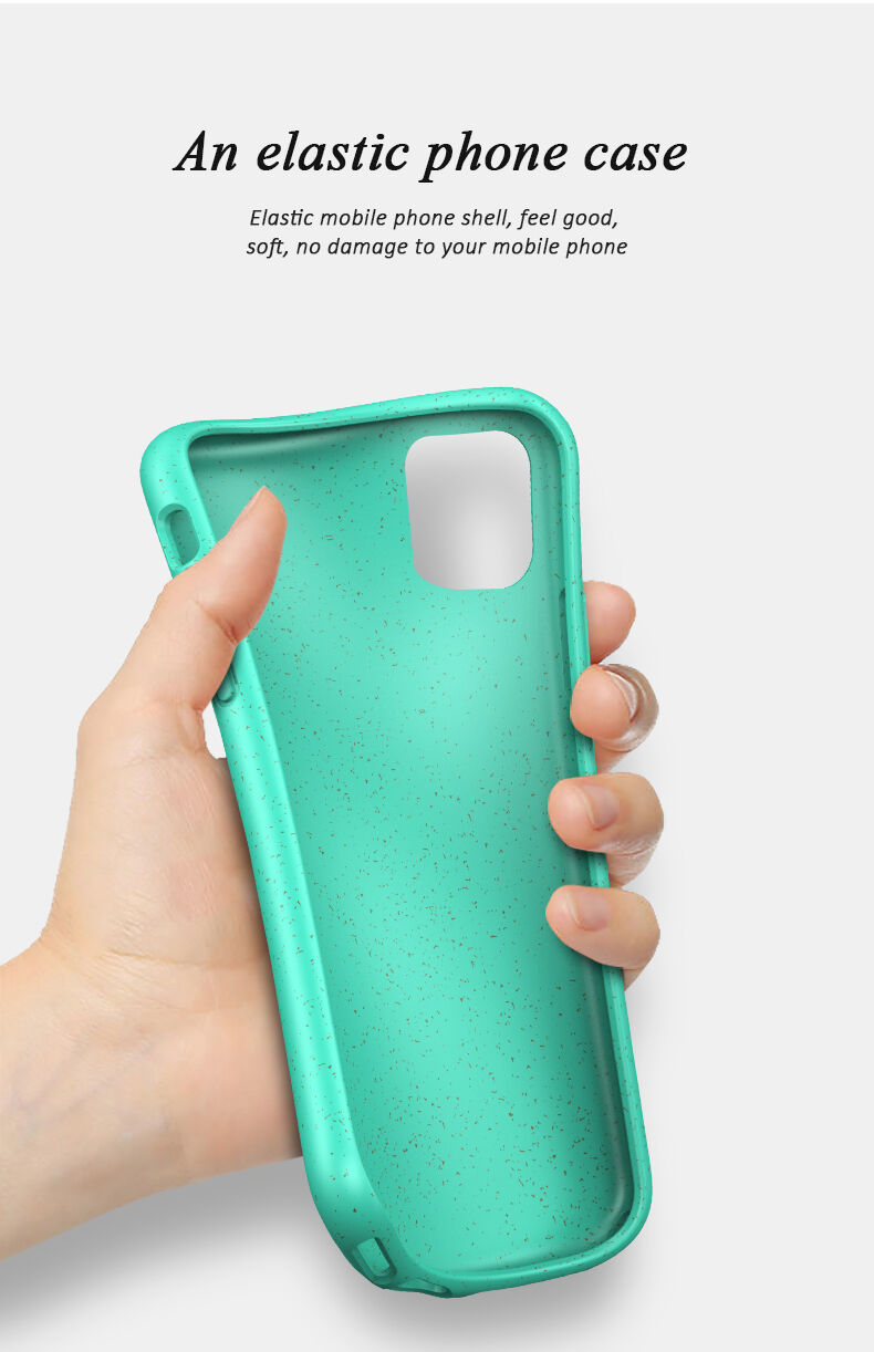 Carcasă mată ecologică degradabilă pentru iPhone 11 Pro - roșu
