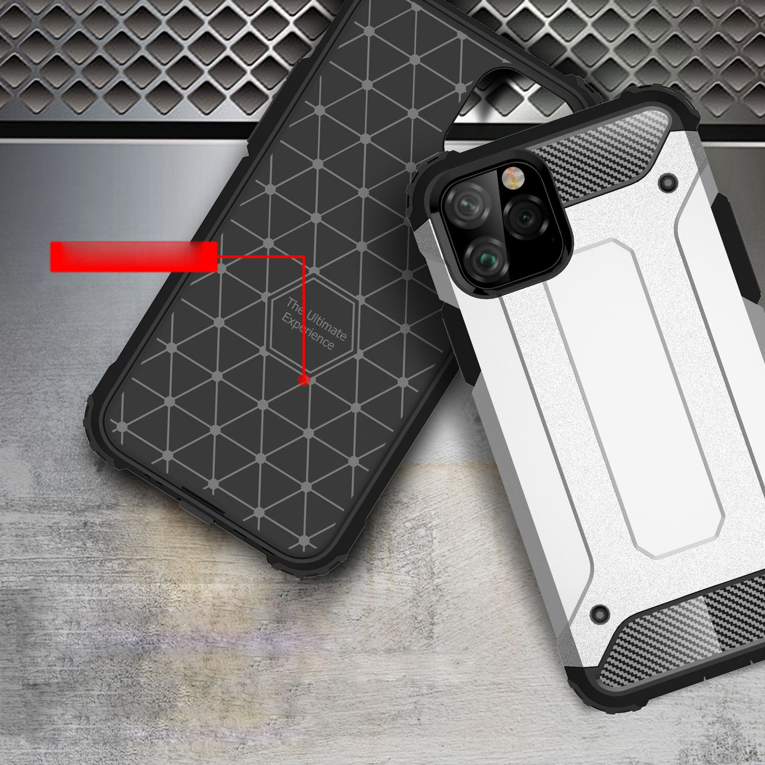 Carcasă rezistentă Armor, pentru iPhone 11 Pro - albastru