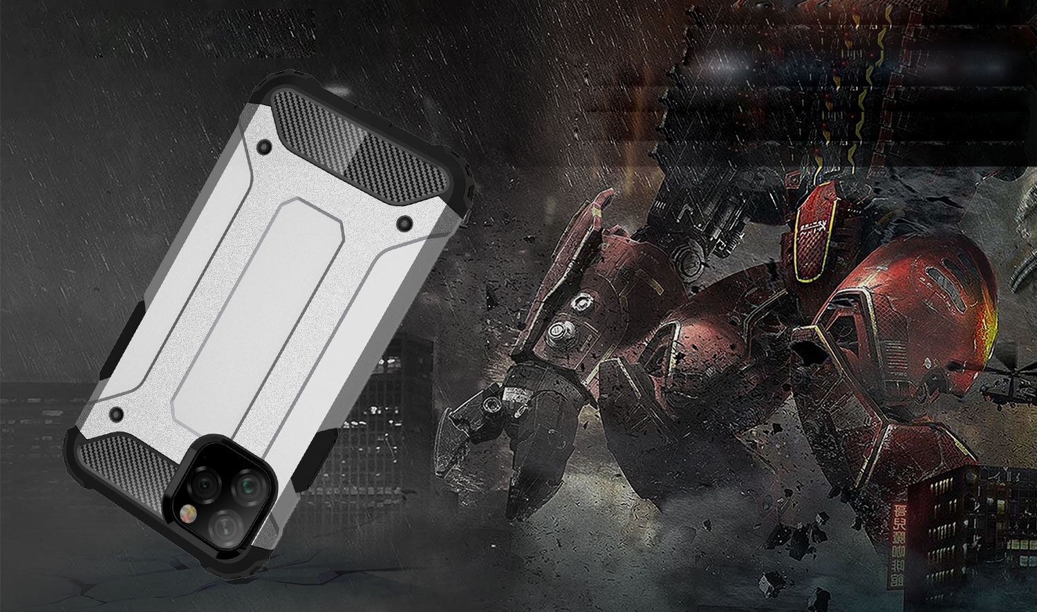 Carcasă rezistentă Armor, pentru iPhone 11 Pro - albastru
