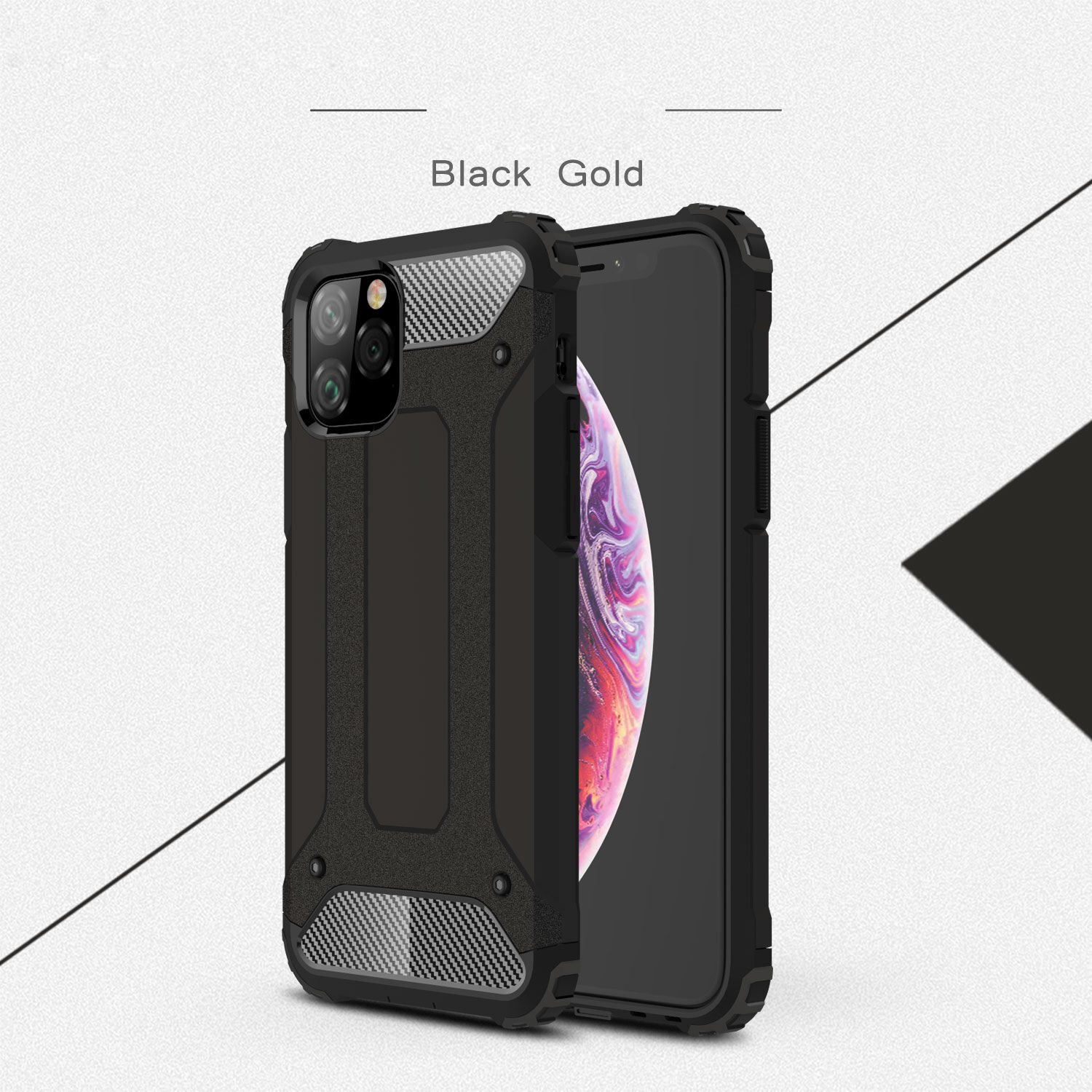 Carcasă rezistentă Armor, pentru iPhone 11 Pro - albastru