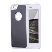 Carcasă magnetică antigravitaţională autoadezivă, pentru Apple iPhone 6 / 6S - adecvată pentru selfie - alb-negru