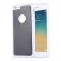 Carcasă magnetică antigravitaţională autoadezivă, pentru Apple iPhone 6 Plus / 6S Plus - adecvată pentru selfie - alb-negru
