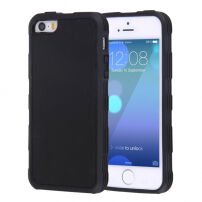 Carcasă magnetică antigravitaţională autoadezivă, pentru Apple iPhone 5 / 5S / SE (2016) - adecvată pentru selfie - negru