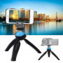 PULUZ Stativ / trepied cu cap pivotant cu 360°, pentru iPhone - albastru