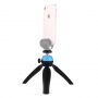 PULUZ Stativ / trepied cu cap pivotant cu 360°, pentru iPhone - albastru