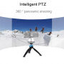 PULUZ Stativ / trepied cu cap pivotant cu 360°, pentru iPhone - albastru