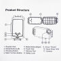 Carcasă HAWEEL impermeabilă până la adâncimea de 40m, pentru iPhone 8 Plus / 7 Plus - negru