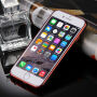 Husă pentru iPhone 6 / 6S, cu protecţie 360° şi canturi lucioase - protejează partea din faţă şi din spate - roşu