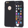 Husă din plastic pentru iPhone 6 Plus / 6S Plus, cu protecţie 360° - protejează partea din faţă şi din spate - negru