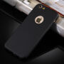 Husă din plastic pentru iPhone 6 Plus / 6S Plus, cu protecţie 360° - protejează partea din faţă şi din spate - negru