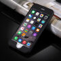 Husă din plastic pentru iPhone 6 Plus / 6S Plus, cu protecţie 360° - protejează partea din faţă şi din spate - negru