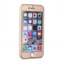 Husă din plastic pentru iPhone 6 / 6S, cu protecţie 360° - protejează partea din faţă şi din spate - auriu