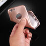 Husă din plastic pentru iPhone 6 Plus / 6S Plus, cu protecţie 360° - protejează partea din faţă şi din spate - roz auriu (Rose Gold)