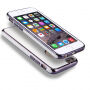 Husă pentru iPhone 6 Plus / 6S Plus, cu protecţie 360° şi canturi lucioase - protejează partea din faţă şi din spate - gri