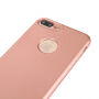 Husă din silicon pentru iPhone 8 Plus / 7 Plus, cu protecţie 360° - protejează partea din faţă şi din spate - roz auriu (Rose Gold)