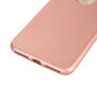 Husă din silicon pentru iPhone 8 Plus / 7 Plus, cu protecţie 360° - protejează partea din faţă şi din spate - roz auriu (Rose Gold)