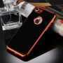 Husă pentru iPhone 8 / 7, cu protecţie 360° şi canturi lucioase - protejează partea din faţă şi din spate - roşu
