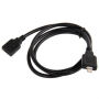 Cablu prelungitor Lightning Male / Lightning Female, pentru iPhone / iPad / iPod / AirPods - 1 m - negru